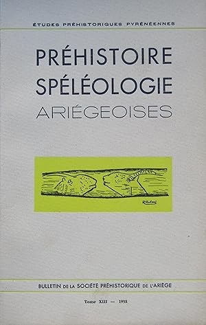 Seller image for PRHISTOIRE SPLOLOGIE ARIGEOISES Tome XIII Anne 1958 for sale by Bouquinerie L'Ivre Livre