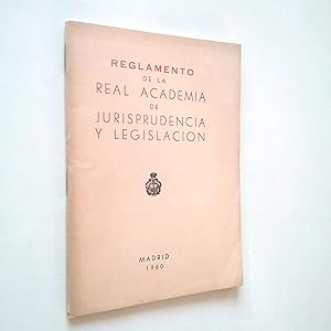 Imagen del vendedor de Reglamento de la Real Academia de Jurisprudencia y Legislacin a la venta por MAUTALOS LIBRERA