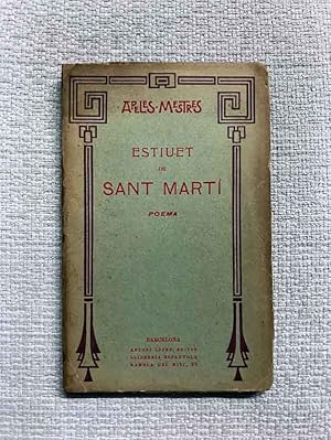 Bild des Verkufers fr Estiuet de Sant Mart. Poema zum Verkauf von Campbell Llibres