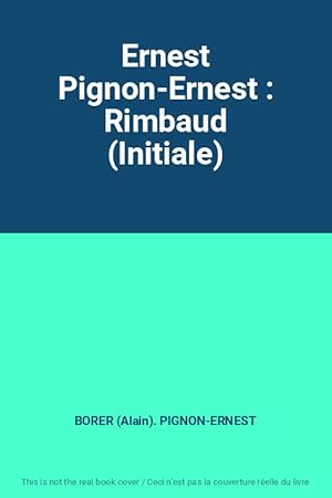 Bild des Verkufers fr Ernest Pignon-Ernest : Rimbaud (Initiale) zum Verkauf von Ammareal