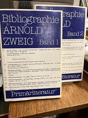 Bibliographie Arnold Zweig. Band 1: Primärliteratur; Band 2: Sekundärliteratur. 2 Bände (vollstän...