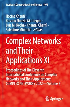 Immagine del venditore per Complex Networks and Their Applications XI venduto da moluna