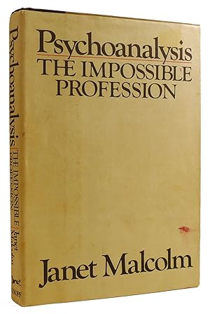 Imagen del vendedor de PSYCHOANALYSIS: THE IMPOSSIBLE PROFESSION a la venta por Rare Book Cellar