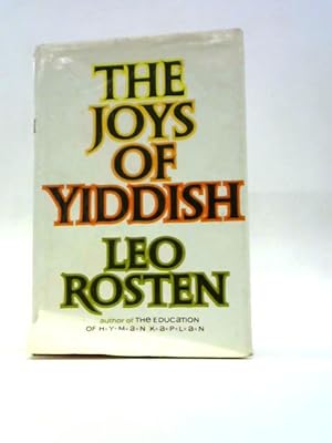 Imagen del vendedor de Joys of Yiddish a la venta por World of Rare Books