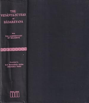 Bild des Verkufers fr The Veda?nta-Su?tras of Ba?dara?yan?a with the Commentary of Baladeva. zum Verkauf von Asia Bookroom ANZAAB/ILAB