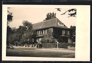 Foto-Ansichtskarte Köln-Marienburg, Villa von-Grote-Strasse 11 mit Strasse