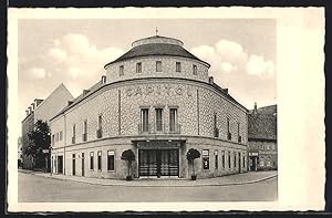 Ansichtskarte Döbeln, Capitol-Lichtspiele Wortmann, Kirchberg, Strassenansicht