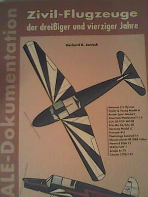 Bild des Verkufers fr Zivil-Flugzeuge der dreiiger und vierziger Jahre: Scale Dokumentation zum Verkauf von ANTIQUARIAT FRDEBUCH Inh.Michael Simon