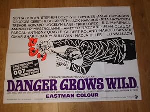 Danger Grows Wild (1966) Original Vintage Poster Starring Senta Berger, Stephen Boyd, Yul Brynner...