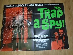 To Trap a Spy 1966 UK Quad Poster Starring Robert Vaughan and David McAllum