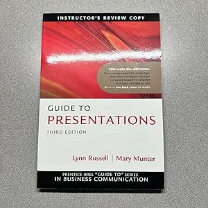 Immagine del venditore per Guide to Presentations: Third Edition venduto da Dog Ear Books