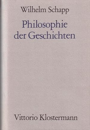 Imagen del vendedor de Philosophie der Geschichten. a la venta por Antiquariat Thomas Haker GmbH & Co. KG