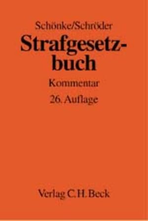 Immagine del venditore per Strafgesetzbuch : Kommentar. Begr. von Adolf Schnke (1. - 6. Aufl.). Fortgef. von Horst Schrder (7. - 17. Aufl.) venduto da Antiquariat Thomas Haker GmbH & Co. KG