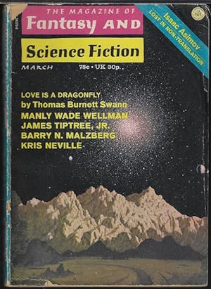 Seller image for The Magazine of FANTASY AND SCIENCE FICTION (F&SF): March, Mar. 1972 for sale by Books from the Crypt