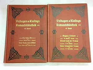 Bild des Verkufers fr Velhagen & Klasings Roman-Bibliothek. Band 14 und 15. 2 Bnde zum Verkauf von Celler Versandantiquariat