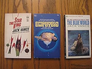 Image du vendeur pour Jack Vance Three (3) Paperback Book Lot, including: The Blue World; Emphyrio, and; The Star King mis en vente par Clarkean Books