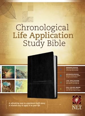 Immagine del venditore per Chronological Life Application Study Bible : New Living Translation, Black/Onyx Leatherlike venduto da GreatBookPrices