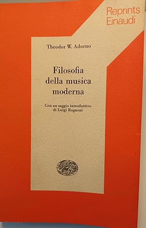 Filosofia della musica moderna