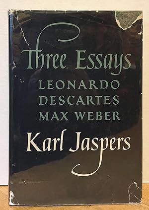 Bild des Verkufers fr Three Essays: Leonardo, Descartes, Max Weber zum Verkauf von Nighttown Books