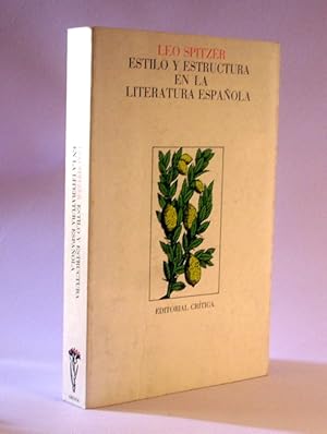 Seller image for Estilo y estructura en la literatura espaola for sale by Laila Books