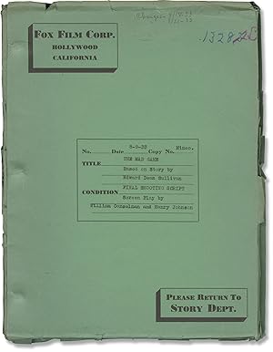 Seller image for The Mad Game (Original screenplay for the 1933 film) for sale by Royal Books, Inc., ABAA