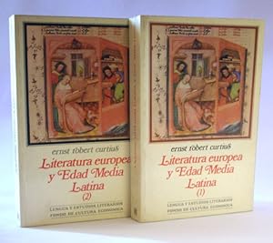 Imagen del vendedor de Literatura europea y Edad Media Latina. 2 tomos a la venta por Laila Books