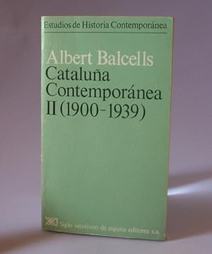 Imagen del vendedor de Catalua contempornea. II. 1900-1939 a la venta por Laila Books