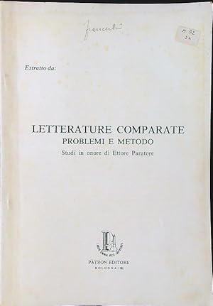 Immagine del venditore per Letterature comparate: problemi e metodo venduto da Librodifaccia