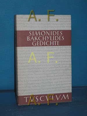 Image du vendeur pour Gedichte : Griechisch und deutsch (ellinika [el] deutsch [de]) (Sammlung Tusculum) mis en vente par Antiquarische Fundgrube e.U.