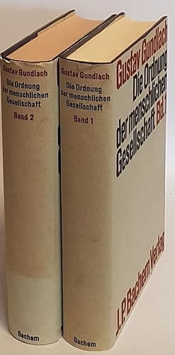 Bild des Verkufers fr Die Ordnung der menschlichen Gesellschaft (2 Bnde KOMPLETT) zum Verkauf von books4less (Versandantiquariat Petra Gros GmbH & Co. KG)
