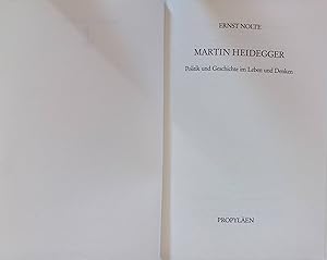 Bild des Verkufers fr Martin Heidegger : Politik und Geschichte im Leben und Denken. zum Verkauf von books4less (Versandantiquariat Petra Gros GmbH & Co. KG)