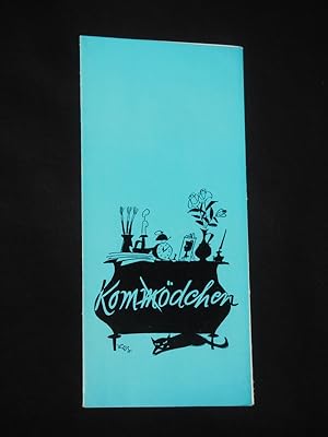 Seller image for Programmzettel Kom(m)dchen Dsseldorf 1955. UNTER ALLER KANONE. Regie: Kay Lorentz, Ausstattung: Ruodi Barth, am Klavier: Werner Kruse. Mit Horst Butschke, Walter Gottschow, Dieter Strmer, Werner Vielhaber, Trudi Roth, Lore Lorentz, Gabriele Reismller for sale by Fast alles Theater! Antiquariat fr die darstellenden Knste