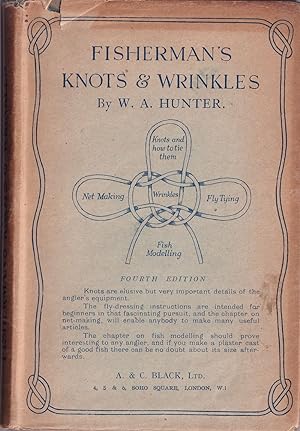 Bild des Verkufers fr FISHERMAN'S KNOTS & WRINKLES. Comprising: Knots, splices, etc., and how to make them. Fly-dressing: a simple method. Net-making for amateurs. Modelling fish in plaster. Hints and wrinkles. By W.A. Hunter. zum Verkauf von Coch-y-Bonddu Books Ltd