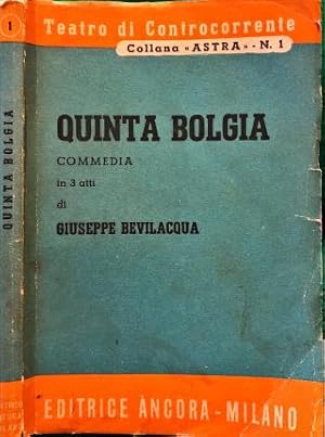 Bild des Verkufers fr Quinta bolgia. zum Verkauf von Libreria La Fenice di Pietro Freggio