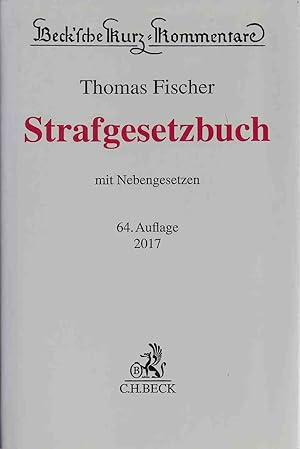 Seller image for Strafgesetzbuch : mit Nebengesetzen. Beck'sche Kurz-Kommentare ; Band 10 for sale by books4less (Versandantiquariat Petra Gros GmbH & Co. KG)