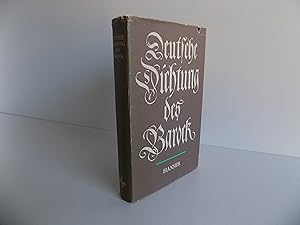 Bild des Verkufers fr Deutsche Dichtung des Barock. [2., vernderte Auflage]. zum Verkauf von Antiquariat Rolf Bulang