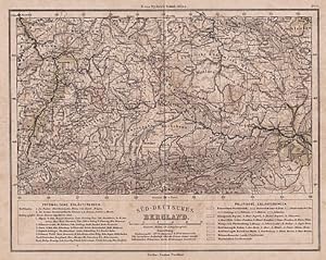 Süd-Deutsches Bergland. Lithographie.