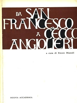 Bild des Verkufers fr Da San Francesco a Cecco Angiolieri zum Verkauf von Librodifaccia
