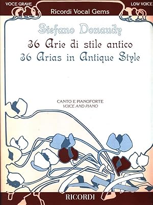 Immagine del venditore per 36 Arie di stile antico (Voce grave). Canto e pianoforte venduto da Librodifaccia