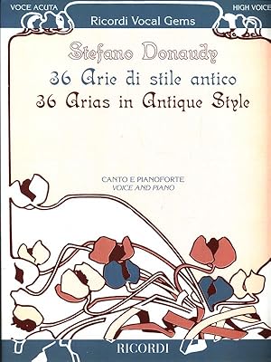 Immagine del venditore per 36 Arie di stile antico (Voce acuta). Canto e pianoforte venduto da Librodifaccia