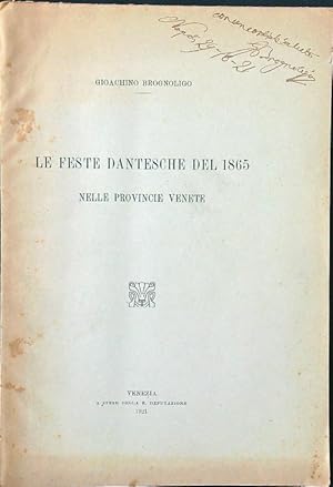 Le feste dantesche del 1865 nelle provincie venete