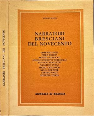 Seller image for Narratori bresciani del Novecento. for sale by Libreria La Fenice di Pietro Freggio