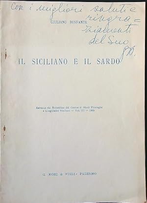 Imagen del vendedor de Il siciliano e il sardo a la venta por Librodifaccia