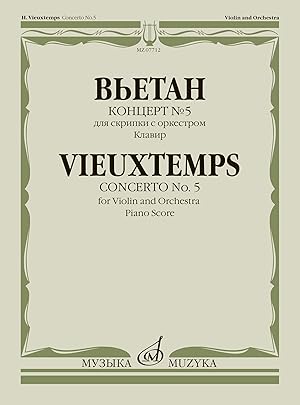 Bild des Verkufers fr Henri Vieuxtemps. Concerto No. 5 in A minor. Op. 37. For violin and orchestra. Piano Score. Edited by Yu. Yankelevich zum Verkauf von Ruslania