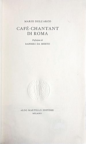 Imagen del vendedor de Caf-chantant di Roma. a la venta por Libreria Antiquaria Palatina