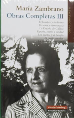 Imagen del vendedor de Obras completas III. El hombre y lo divino. Persona y democracia. La Espaa de Galds. a la venta por Librera Alonso Quijano