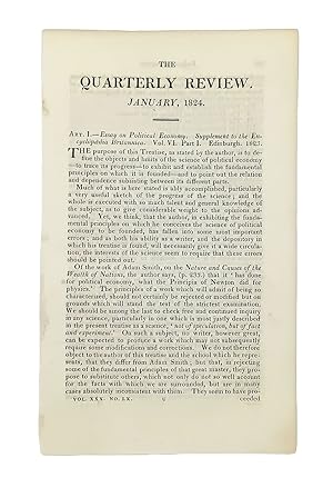 Seller image for Art. I - Essay on Political Economy. Supplement to the Encyclopaedia Britannica. Vol. VI. Part I. Edinburgh. 1823. [From:] for sale by Bernard Quaritch Ltd ABA ILAB