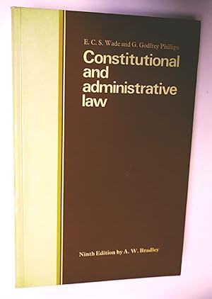 Bild des Verkufers fr Constitutional and Administrative Law, ninth edition zum Verkauf von Livresse