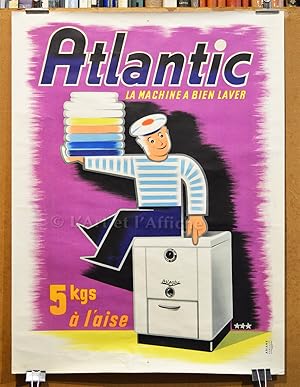 ATLANTIC La machine à bien laver, Affiche originale