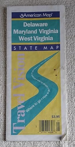 Delaware, Maryland, Virginia, West Virginia State Map: Travel Vision: where to go, how to go, wha...